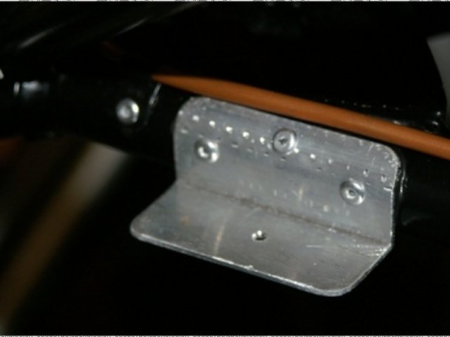 Bracket fitted to chassis 